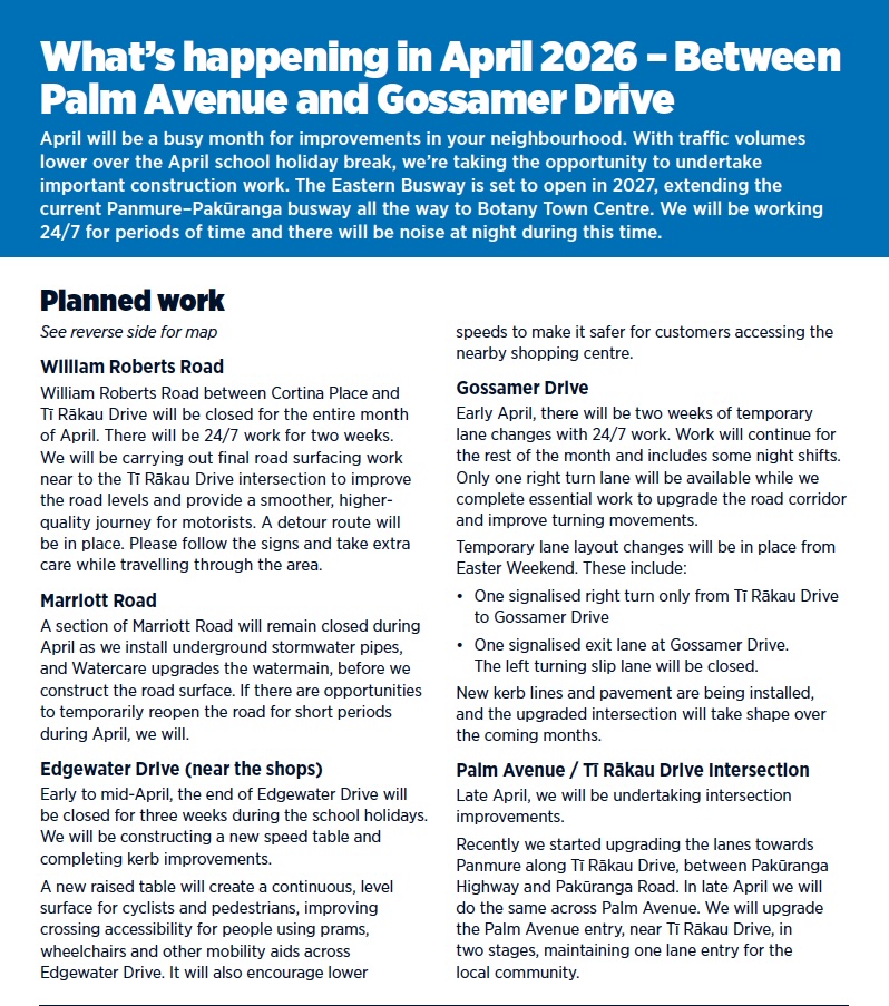 What is happening in April 2026